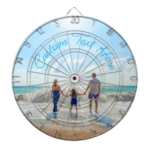 Dartbord met eigen foto en tekst (Voorkant)