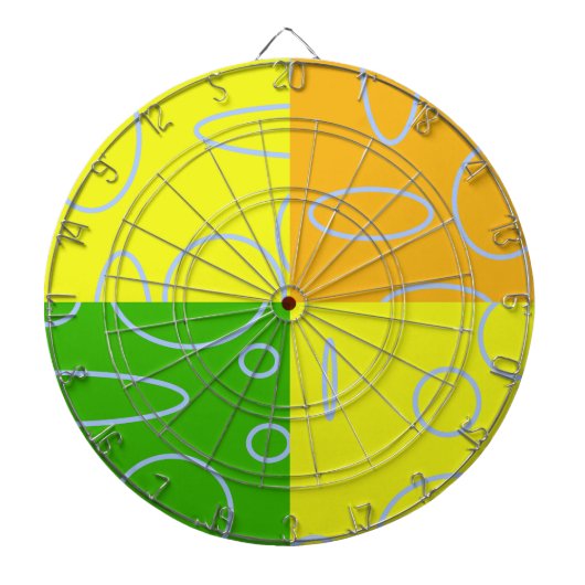 Dartbord met geometrische cirkels (Voorkant)