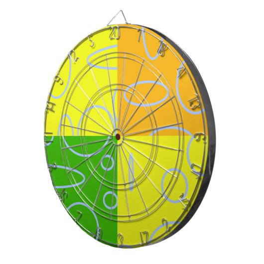 Dartbord met geometrische cirkels (Voorkant Rechts)