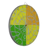 Dartbord met geometrische cirkels (Voorkant Links)