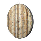 Dartbord met houtstructuur (Voorkant Rechts)