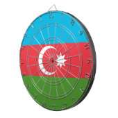 Dartbord met vlag van Azerbeidzjan (Voorkant Rechts)