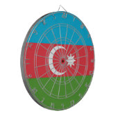 Dartbord met vlag van Azerbeidzjan (Voorkant Links)