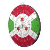 Dartbord met vlag van Burundi (Voorkant Rechts)
