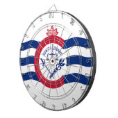 Dartbord met Vlag van Cincinnati City, USA (Voorkant Rechts)