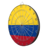 Dartbord met vlag van Colombia (Voorkant Rechts)