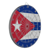Dartbord met vlag van Cuba (Voorkant Links)