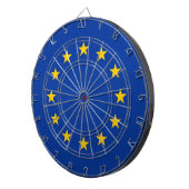 Dartbord met vlag van de Europese Unie (Voorkant Rechts)
