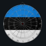 Dartbord met vlag van Estland<br><div class="desc">Voeg een leuke en patriottische draai toe aan je speelkamer met dit levendige dartbord met de vlag van Estland! Dit uniek ontworpen dartbord combineert recreatie met nationale trots en toont het gewaagde blauw, zwart en wit van de Estse vlag op een manier die elk spel omzet in een viering van...</div>