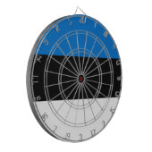 Dartbord met vlag van Estland (Voorkant Links)