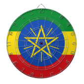 Dartbord met vlag van Ethiopië (Voorkant)