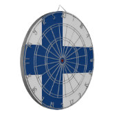 Dartbord met vlag van Finland (Voorkant Links)