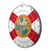 Dartbord met vlag van Florida, Verenigde Staten (Voorkant Rechts)