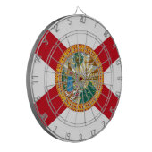 Dartbord met vlag van Florida, Verenigde Staten (Voorkant Links)