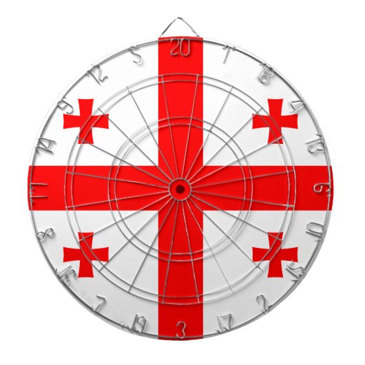 Dartbord met vlag van Georgië (Voorkant)
