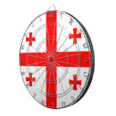 Dartbord met vlag van Georgië (Voorkant Rechts)