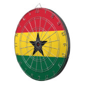 Dartbord met vlag van Ghana (Voorkant Rechts)