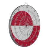 Dartbord met vlag van Groenland (Voorkant Links)