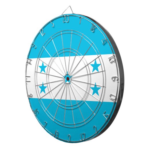 Dartbord met vlag van Honduras (Voorkant Rechts)