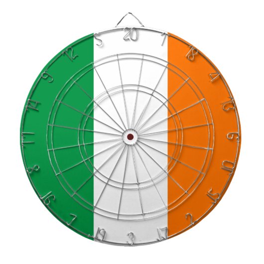 Dartbord met vlag van Ierland (Voorkant)