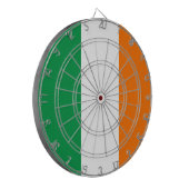 Dartbord met vlag van Ierland (Voorkant Links)