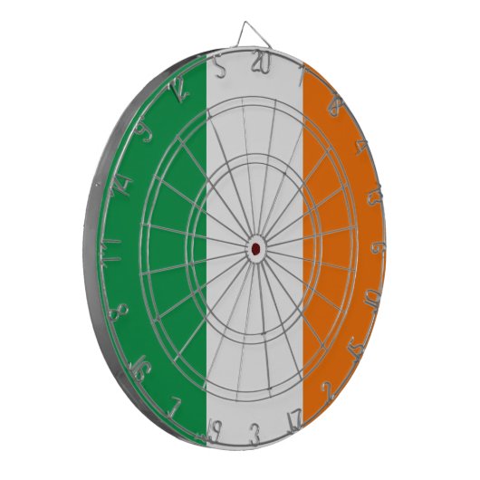 Dartbord met vlag van Ierland (Voorkant Links)