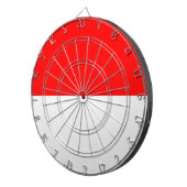 Dartbord met vlag van Indonesië (Voorkant Rechts)