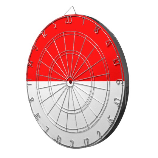 Dartbord met vlag van Indonesië (Voorkant Rechts)
