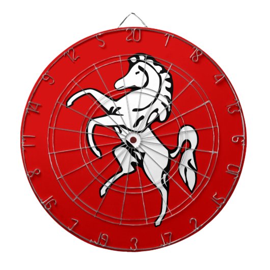 Dartbord met vlag van Kent, Engeland (Voorkant)