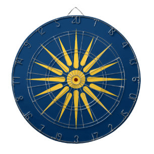 Dartbord met vlag van Macedonië, Griekenland