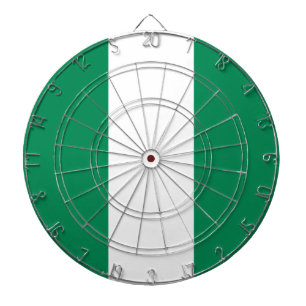 Dartbord met vlag van Nigeria