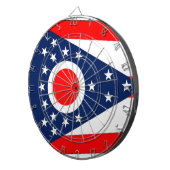 Dartbord met vlag van Ohio, VS (Voorkant Rechts)