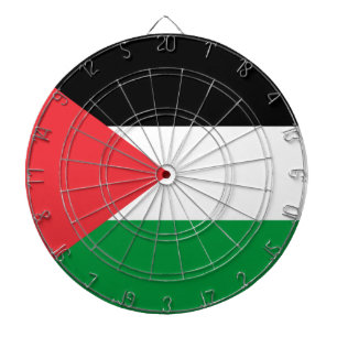 Dartbord met vlag van Palestina