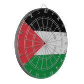 Dartbord met vlag van Palestina (Voorkant Links)