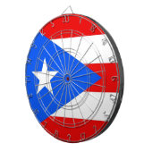 Dartbord met vlag van Puerto Rico, Verenigde State (Voorkant Rechts)