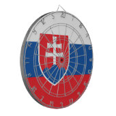 Dartbord met vlag van Slowakije (Voorkant Links)