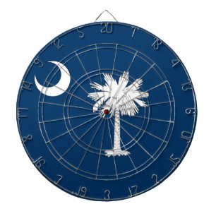 Dartbord met vlag van South Carolina, Verenigde St