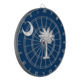 Dartbord met vlag van South Carolina, Verenigde St (Voorkant Links)