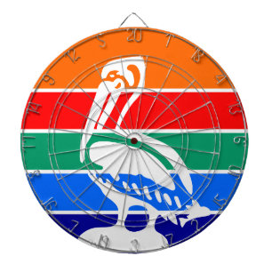 Dartbord met vlag van St. Petersburg, Florida