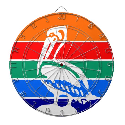 Dartbord met vlag van St. Petersburg, Florida (Voorkant)