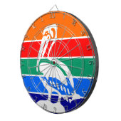 Dartbord met vlag van St. Petersburg, Florida (Voorkant Rechts)