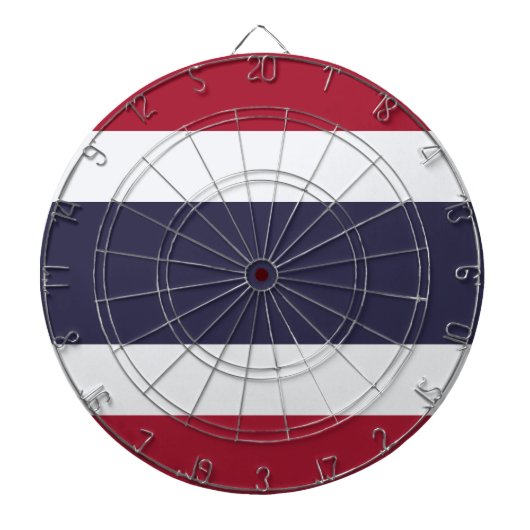 Dartbord met vlag van Thailand (Voorkant)