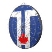 Dartbord met vlag van Toronto, Canada (Voorkant Rechts)