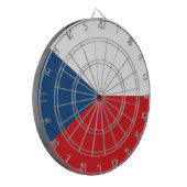 Dartbord met vlag van Tsjechië (Voorkant Links)
