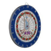 Dartbord met Vlag van Virginia, Verenigde Staten (Voorkant Links)