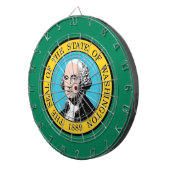 Dartbord met Vlag van Washington, Verenigde Staten (Voorkant Rechts)