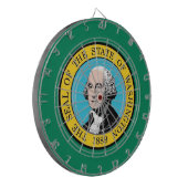 Dartbord met Vlag van Washington, Verenigde Staten (Voorkant Links)