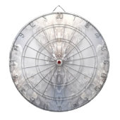 Dartbord met witte bloemen (Voorkant)
