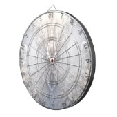 Dartbord met witte bloemen (Voorkant Rechts)