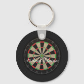 Dartbord Monogram Naam Sleutelhanger (Voorkant)